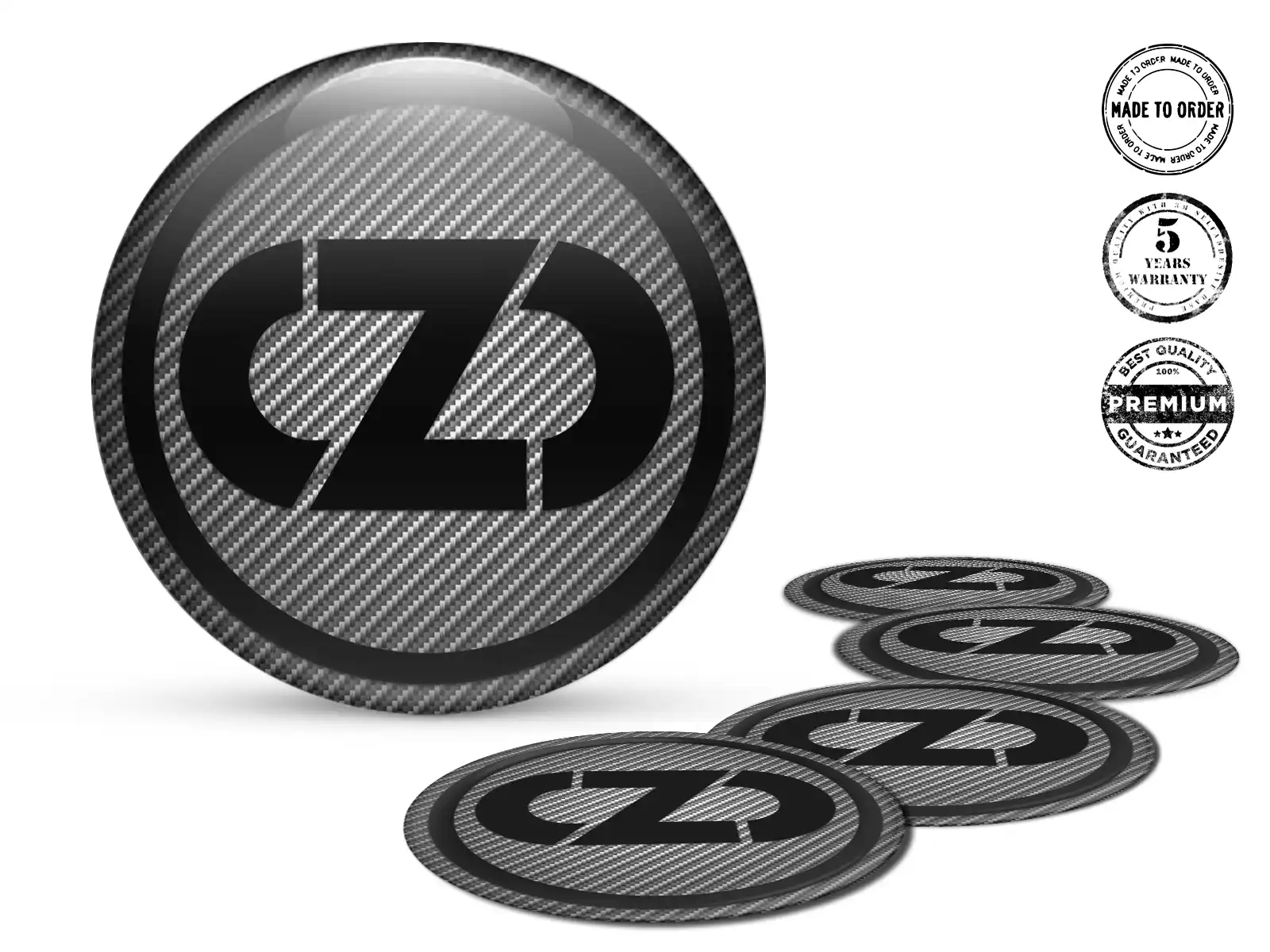 OZ Felgenaufkleber Marke Silikon-Dome-Sticker